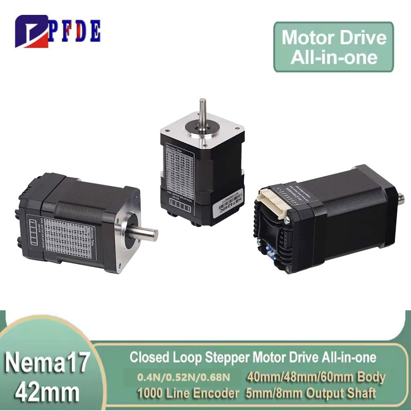 Closed Loop Stepper Motor Nema 17 - Nema17 Kapalı Döngü Step Motor Entegre