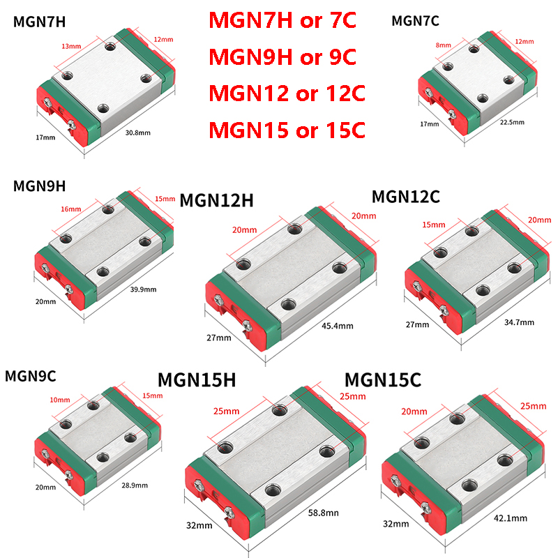 2 adet MGN7C MGN7H MGN9C MGN9H - Linear Rail Mgn12H Set incelemesi ve fiyatı